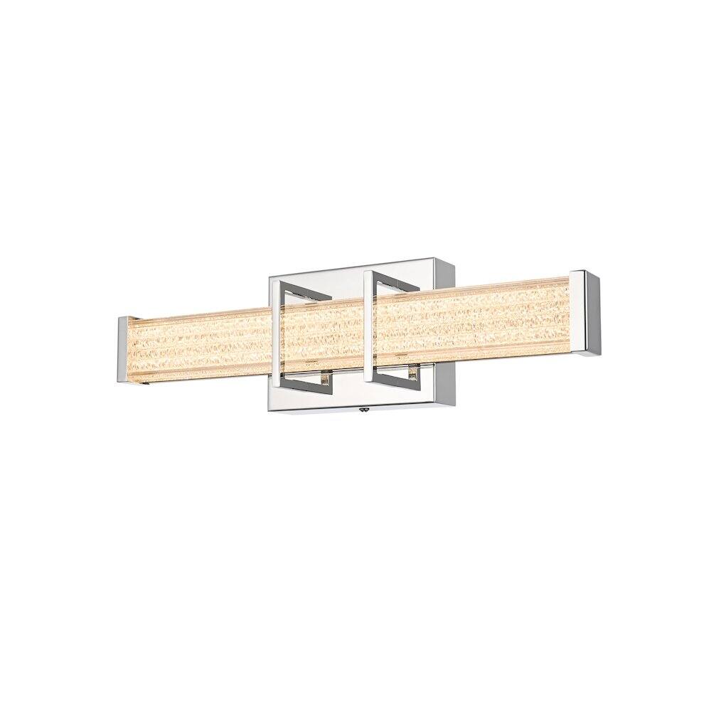 Back. Living District - Ivaan 16 Inch Led Wall Sconce In Chrome - Chrome.