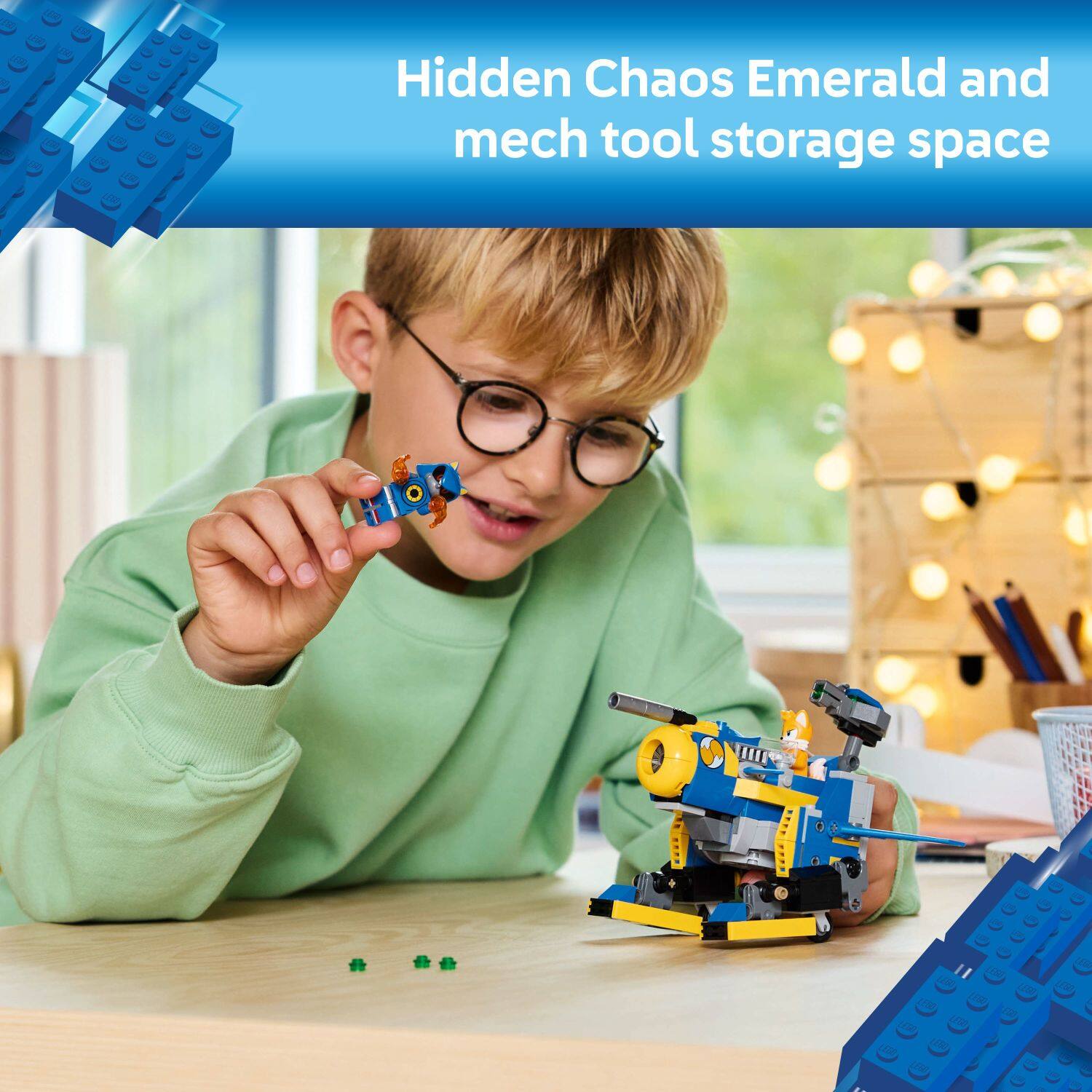 Hidden Chaos Emerald and mech tool storage space.
