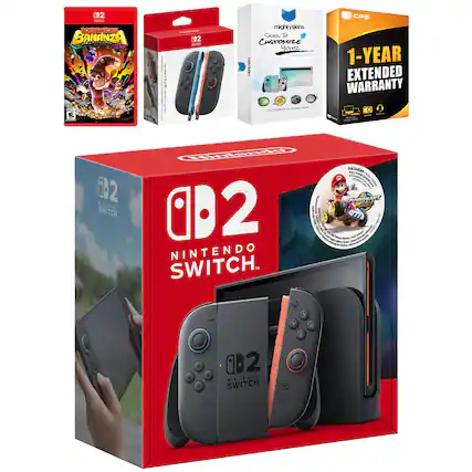 - Donkey Kong Bananza (Game)
- Nintendo Switch Joy-Con (Controller)
- MightySkins Skins to Customize Your Switch
- 1-Year Extended Warranty
- Nintendo Switch (Console)
- Mario Kart 8 Deluxe (Game)