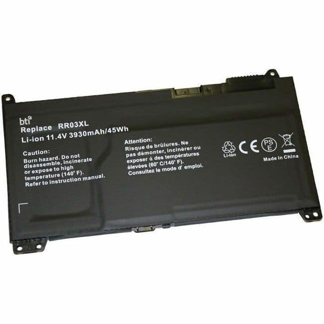 BTI Battery Tech - BTI 851610-855-BTI 11.4V 48WHR LI-ION BATTERY 851477-421, RR03XL, 851610-850, 851610-855, RR03048XL-PR PROBOOK 470 G5