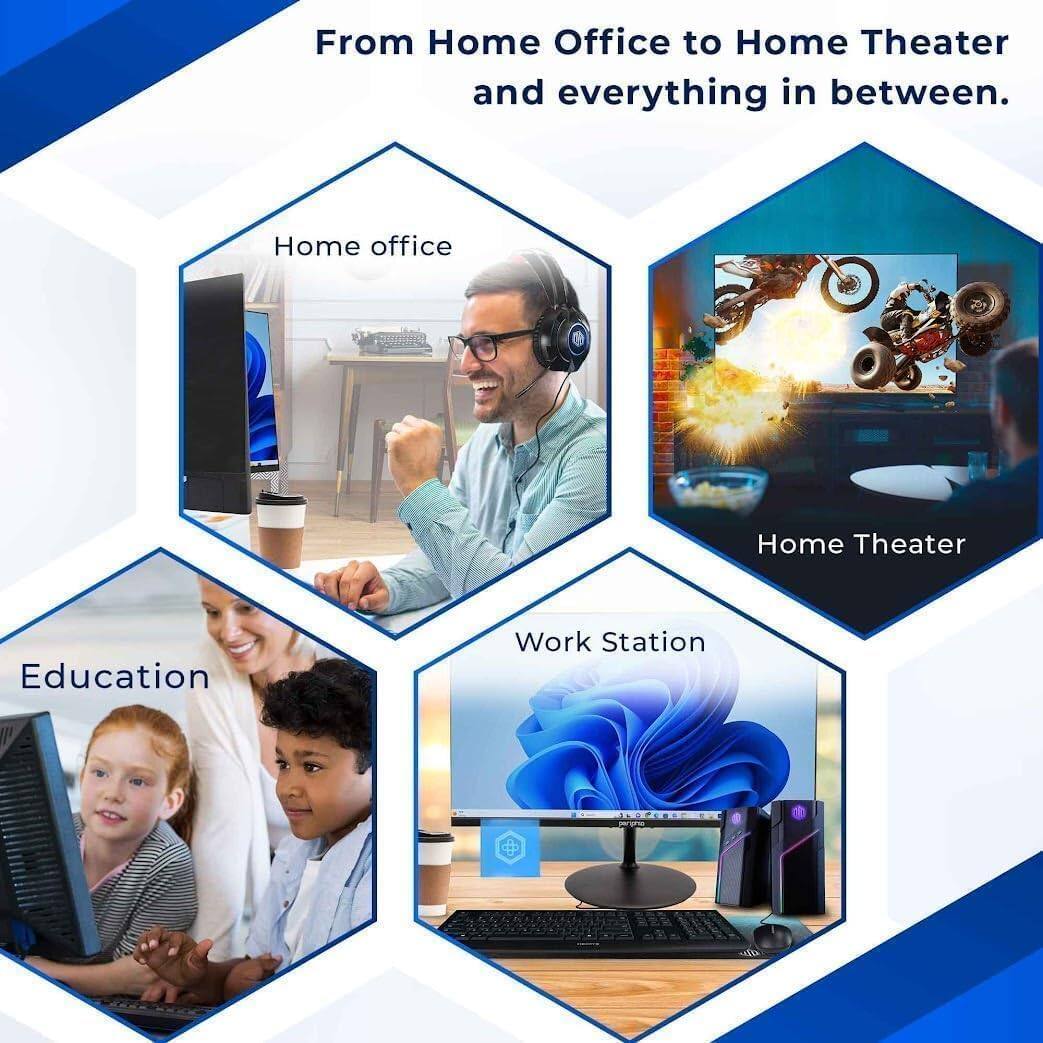 From Home Office to Home Theater and everything in between.

- Home office
- Home Theater
- Education
- Work Station