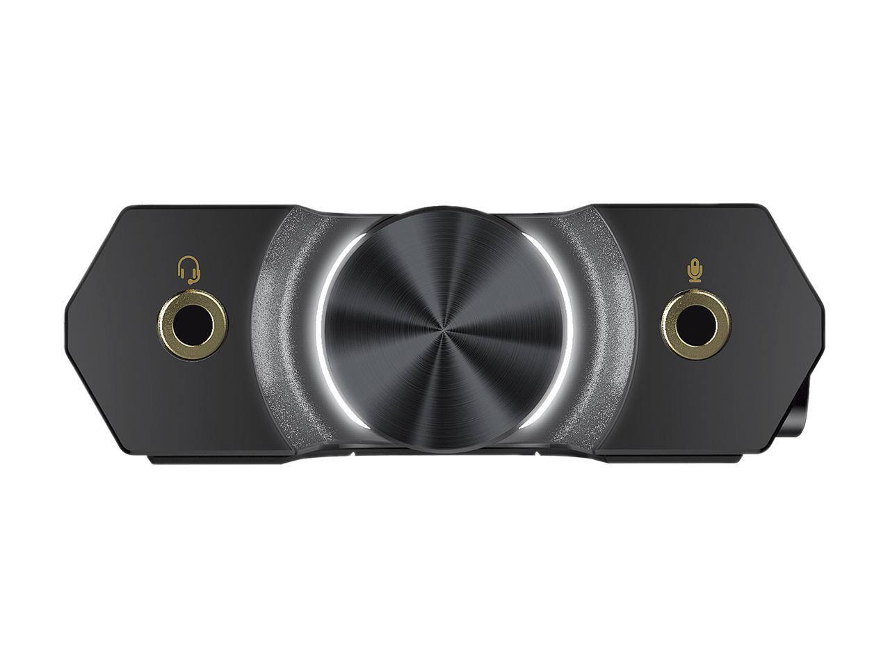 Alt View 4. Creative Labs - Creative Sound BlasterX G6 Hi-Res DAC & USB Sound Card with Xamp for PC, PS4, Xbox, Switch.