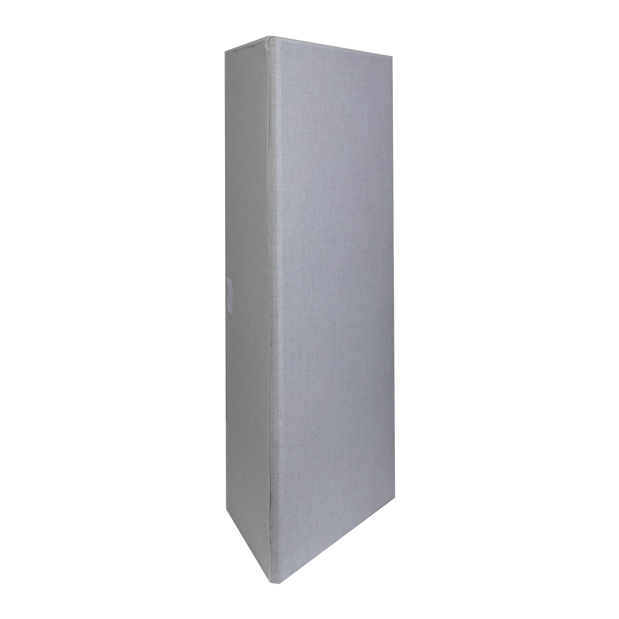 Back. ATS Acoustics - Corner Bass Trap with Sona Fabric, Full Frequency Range, NRC 1.60, 24" x 48" x 13" - Platinum.