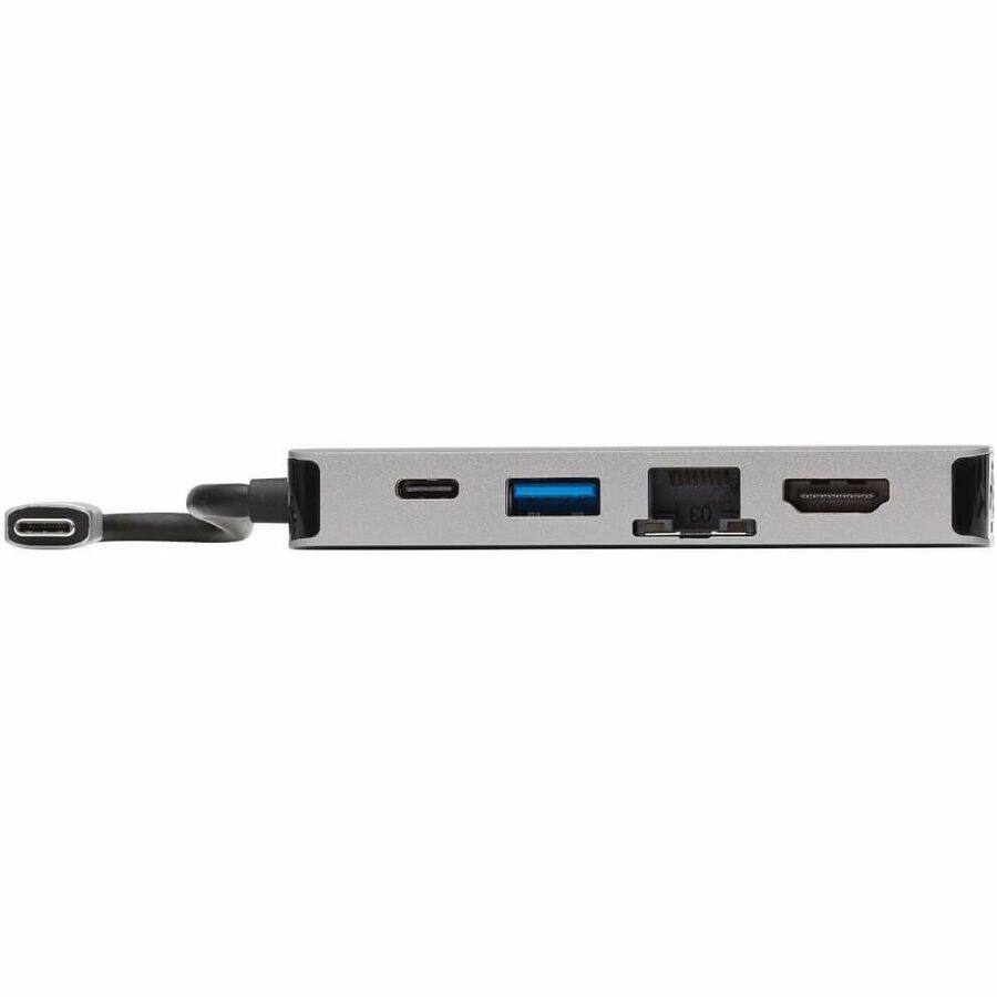 Alt View 1. Tripp Lite - Eaton Tripp Lite Series USB-C Dock, Dual Display - 4K HDMI, VGA, USB 3.x (5Gbps), USB-A/C Hub, GbE, 100W PD Charging.