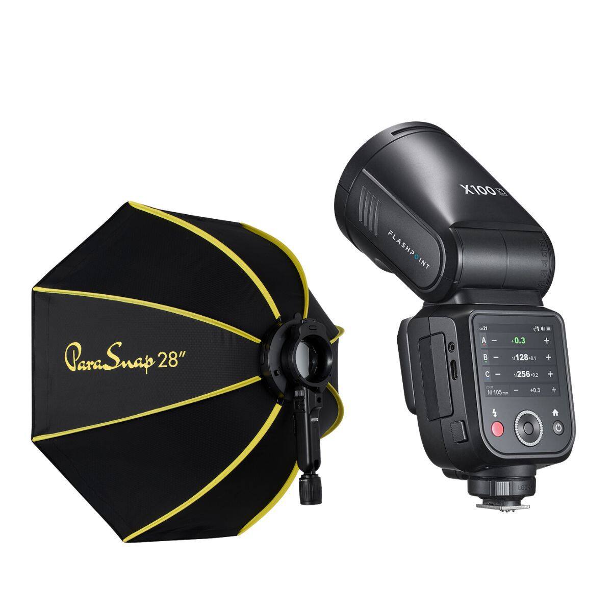 X100g FLASHPOINT  
Parra Snap 28"  
180 $ A - -0.3 + B - 1/128+21 + - 256-02 + 105mm - +0.3 +