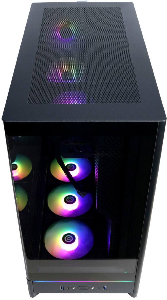 Alt View 13. CyberPowerPC - Gaming Desktop - Intel Core i9-14900F - NVIDIA GeForce RTX 5070 12GB - 32GB DDR5 - 1TB PCIe 4.0 SSD - Black.
