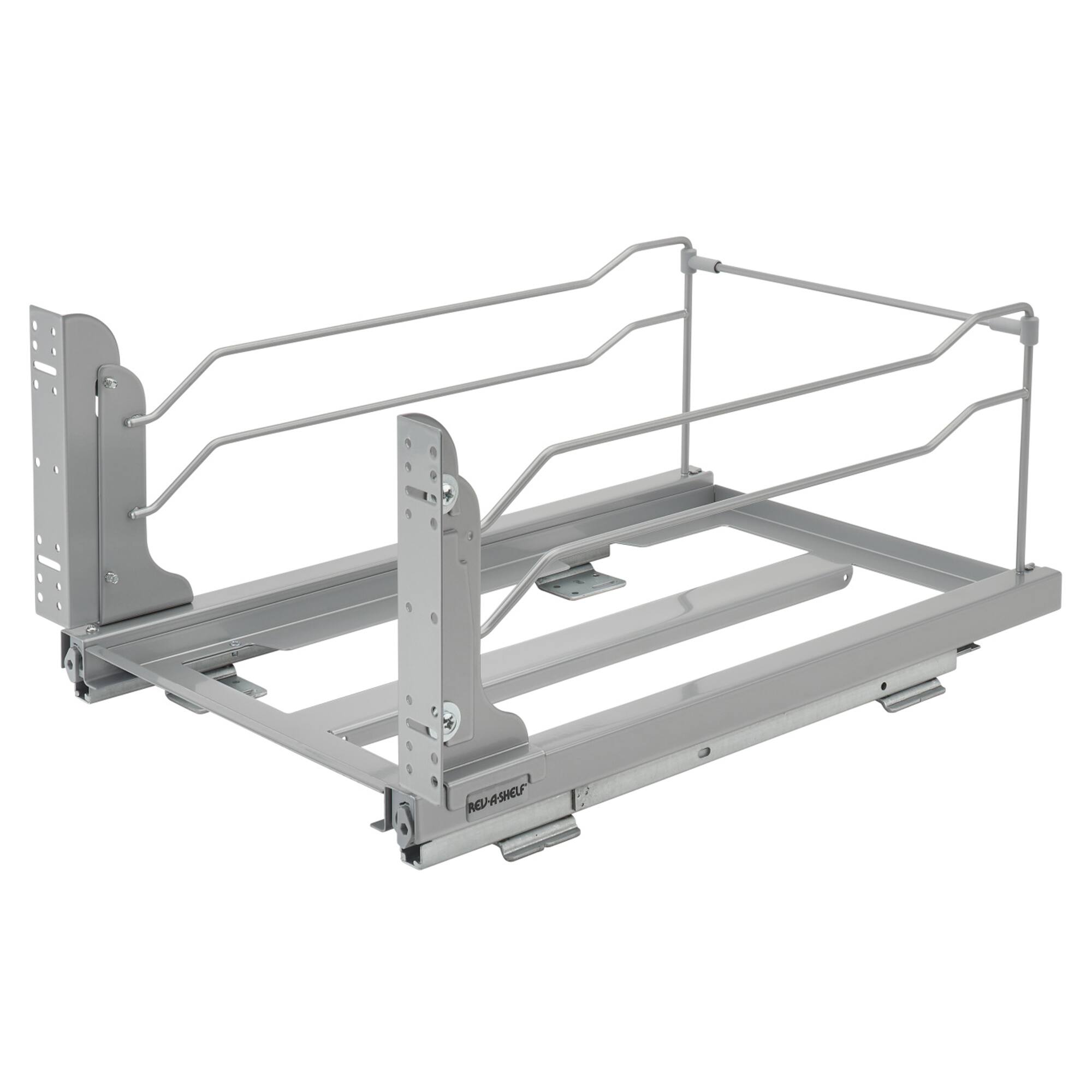 Alt View 8. Rev-A-Shelf - Rev-A-Shelf Double Pullout 35 qt. with Soft-close, 53WC-1835SCDM-217 - Silver.