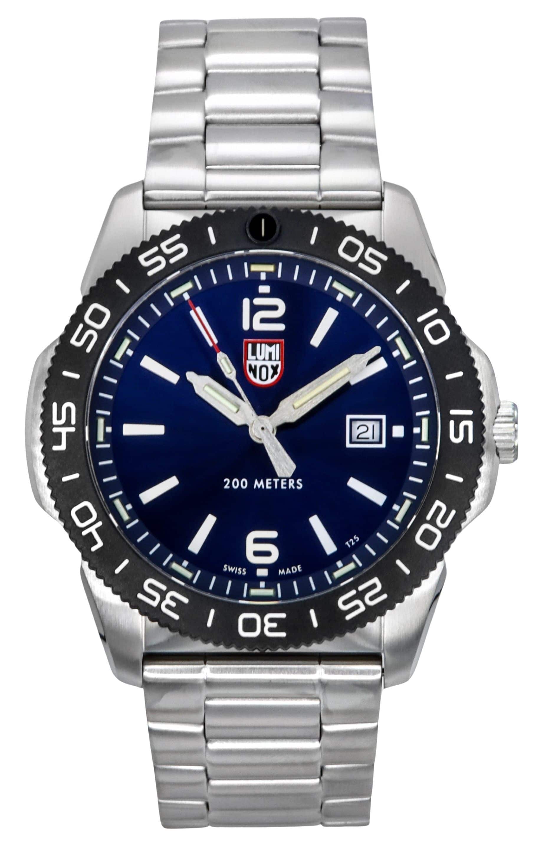 Luminox - Pacific Diver Stainless Steel Dial Quartz XS.3123 200M Men's Watch - Blue