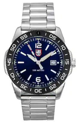 Luminox - Pacific Diver Stainless Steel Dial Quartz XS.3123 200M Men's Watch - Blue