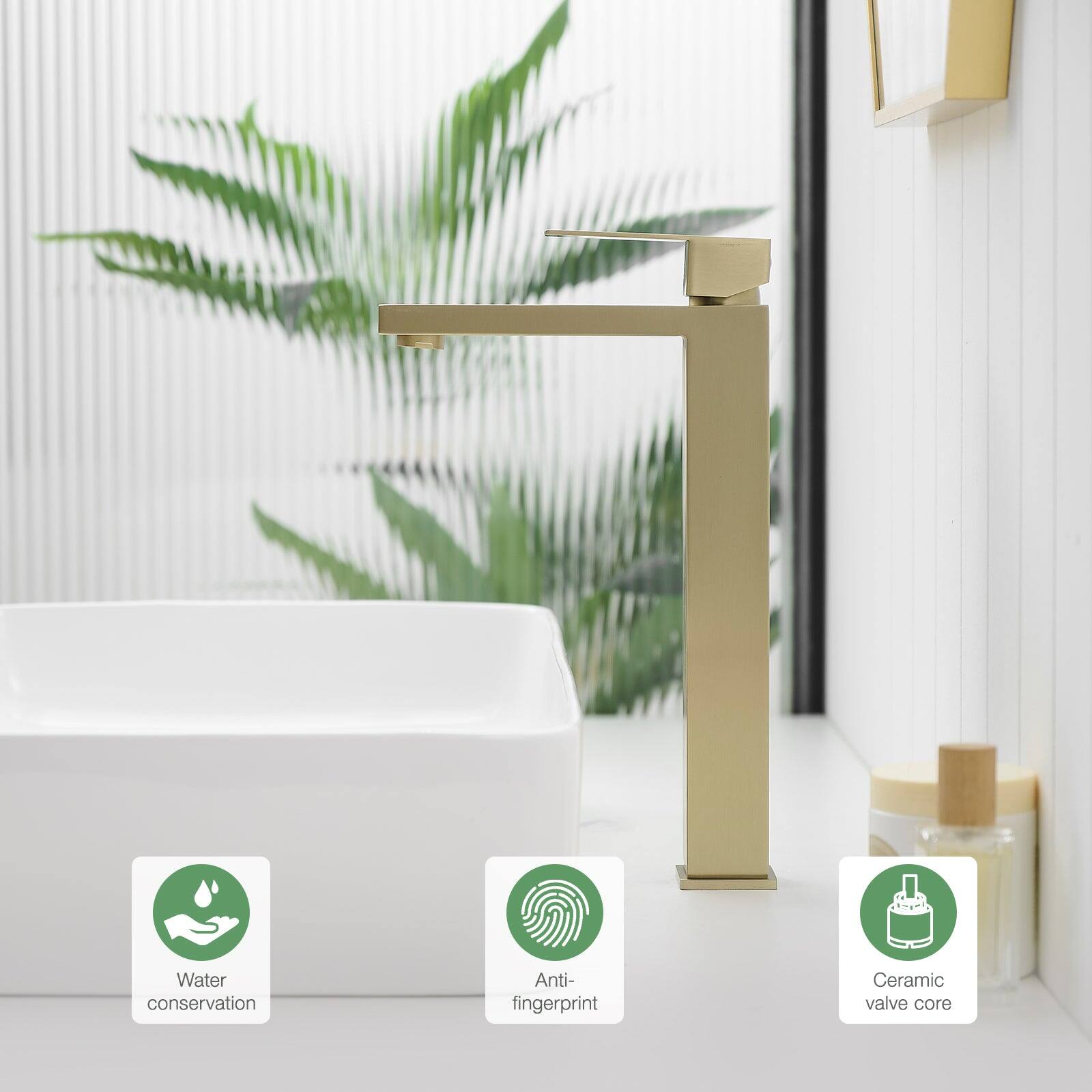 Water conservation, Anti-fingerprint, Ceramic valve core