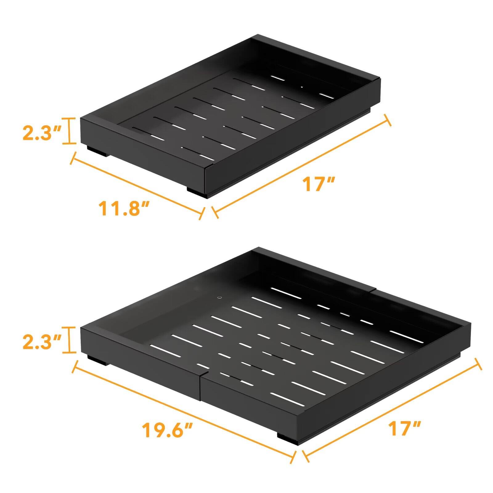 2.3" I  
11.8"  
17"  
2.3" I  
19.6"  
17"