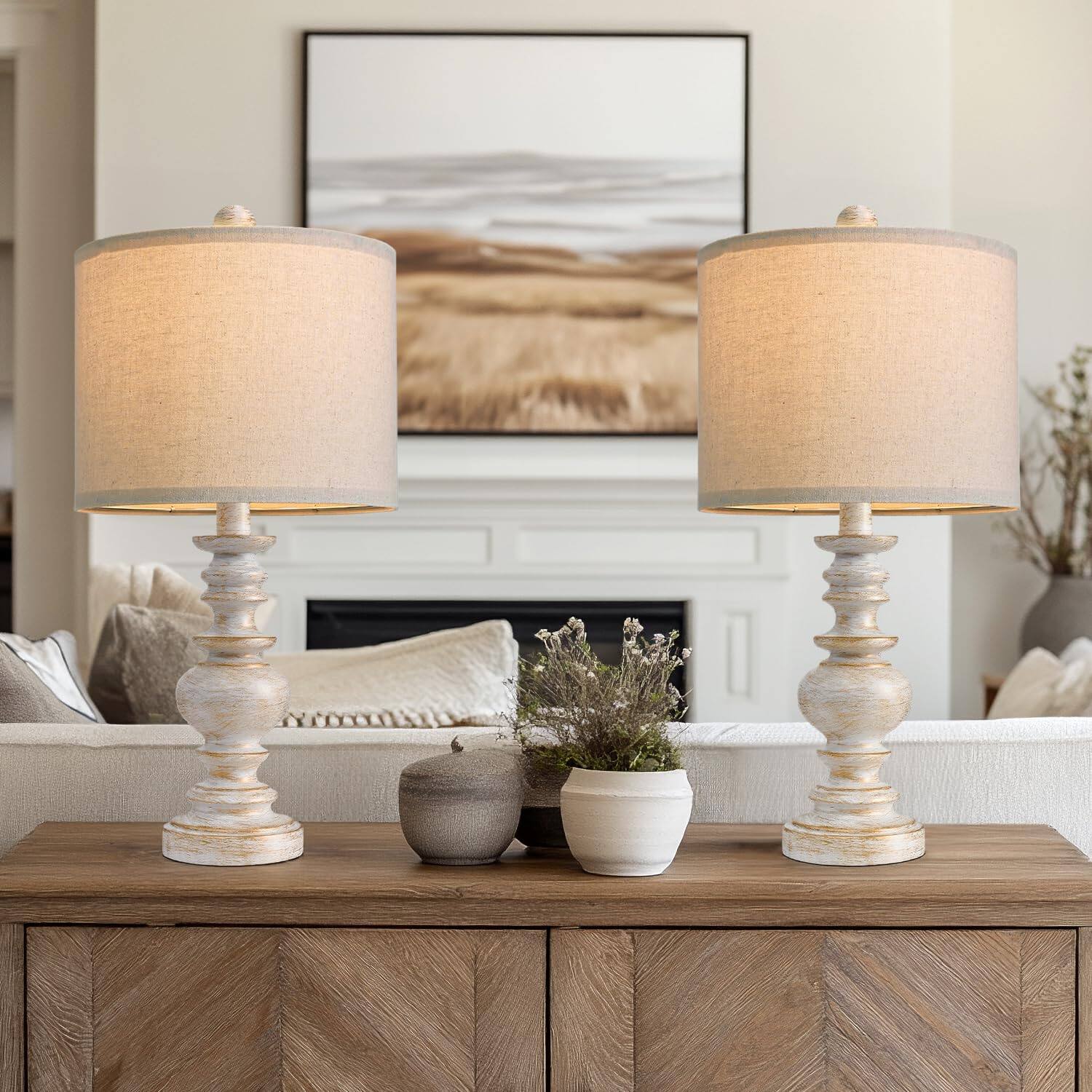 White&Gold Finish Small-20"