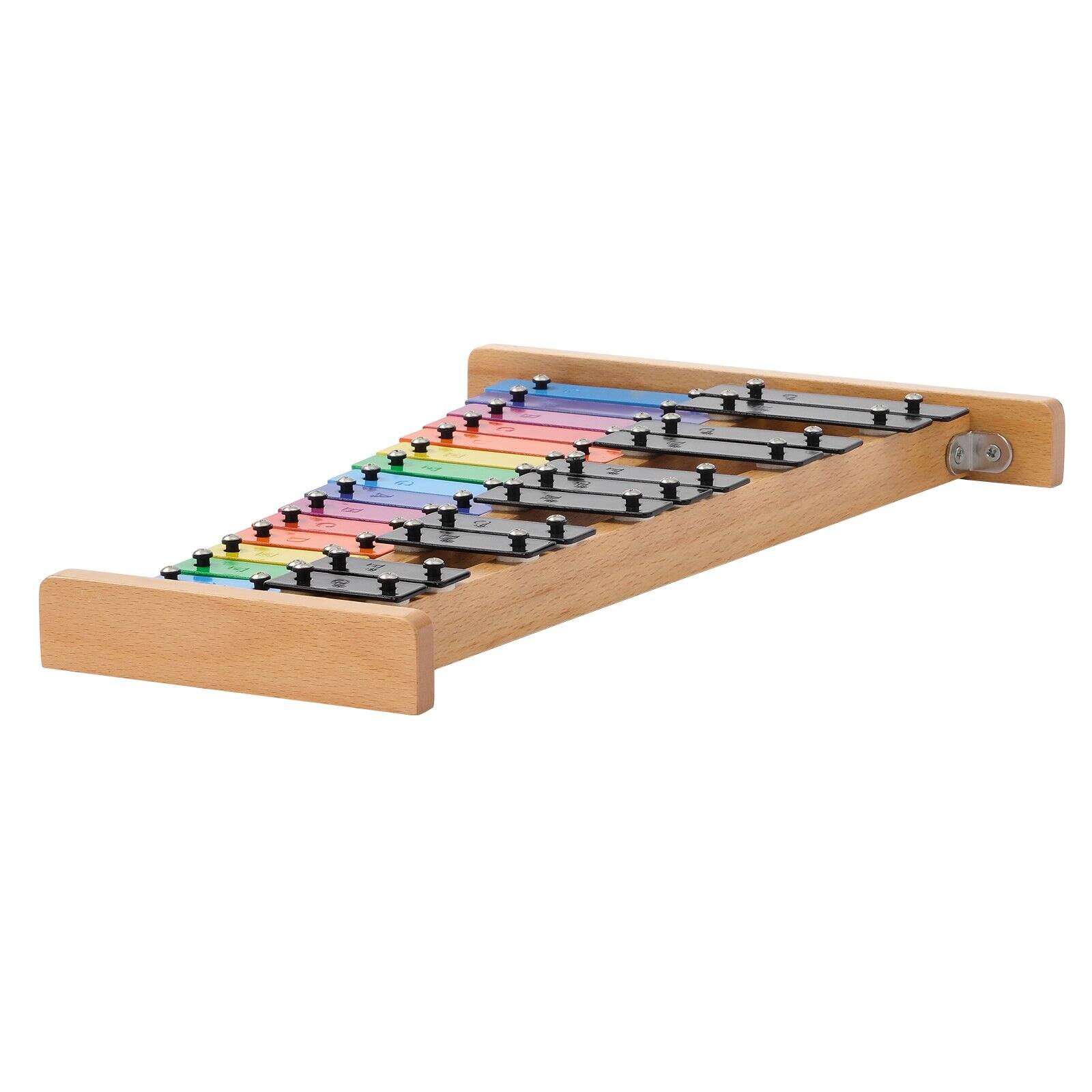 Alt View 10. Glintex - Glockenspiel Xylophone 27 Notes with Color Keys 4 Mallets Bag Professional Percussion Instrument for Adults Kids.