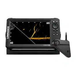 Lowrance - Eagle Eye Transducer with Live Sonar, 9" IPS screen, C-MAP - Black