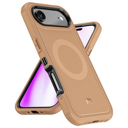 Front. Mybat Pro - MyBat Pro Maverick Series Rogue Edition MagSafe Case for Apple iPhone Air 6.5''- Brown - Brown.