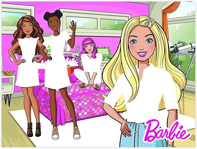 Angle. TCG Toys - BARBIE COLOR PUZZLE.