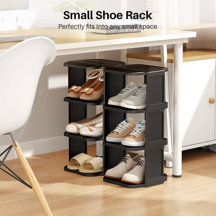 Refined Abode Design Shoe Rack Organizer Rack Space Narrow Small Home ...