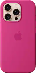 Apple - iPhone 16 Pro Silicone Case with MagSafe - Fuchsia - Front_Zoom