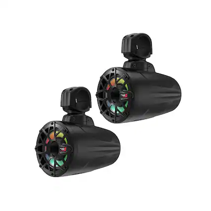 Front. Cerwin Vega - Cerwin Vega - SL65F4B RPM Stroker 2-Way 6.5" Long Pod Speaker System (Pair) - Black - Black.