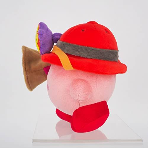 Alt View 2. Nintendo - Sanei Boeki KP63 Kirby All Star Collection Ranger Kirby Plush Toy, Size S, Height 5.7 inches (14.5 cm).