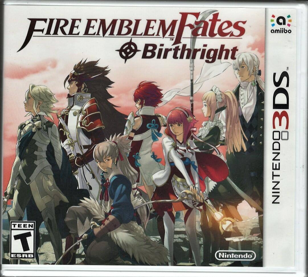 FIRE EMBLEM Fates Birthright  
amiibo  
NINTENDO 3DS  
TEEN T ESRB  
Nintendo