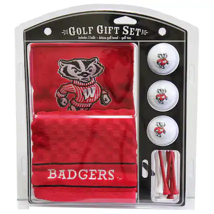 GOLF GIFT SET
includes 3 balls • deluxe golf towel • golf tees
BADGERS
