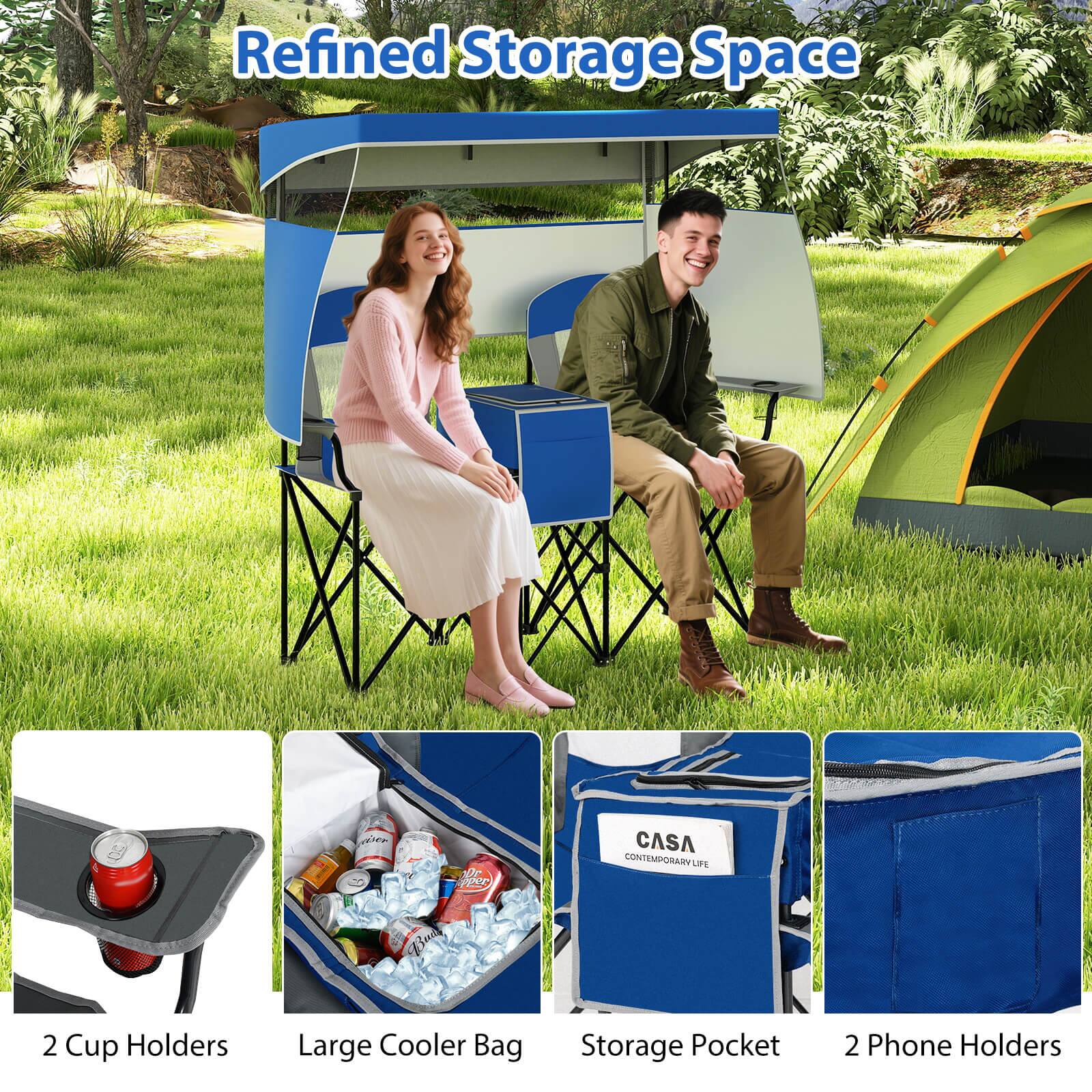 Refined Storage Space

- 2 Cup Holders
- Large Cooler Bag
- Storage Pocket
- 2 Phone Holders
