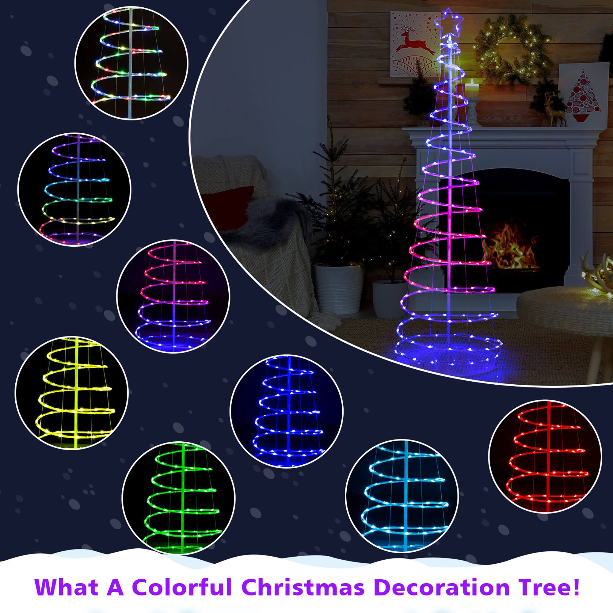 What A Colorful Christmas Decoration Tree!