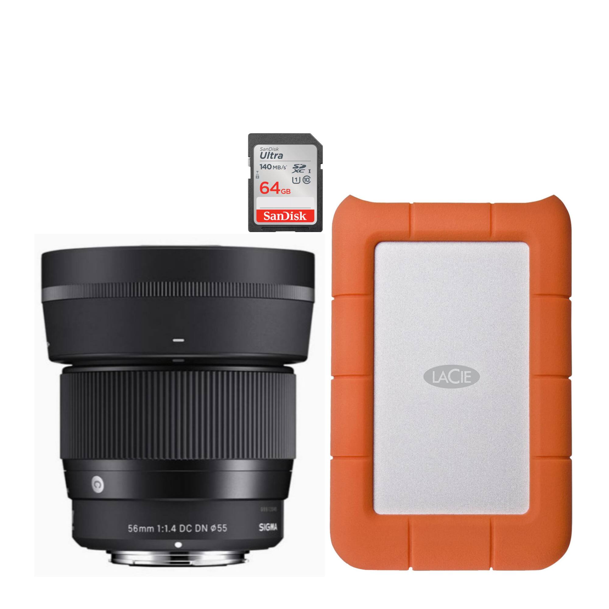 Sigma 56mm DC DN Lens for Nikon Z Mount with Lens Hood (Black