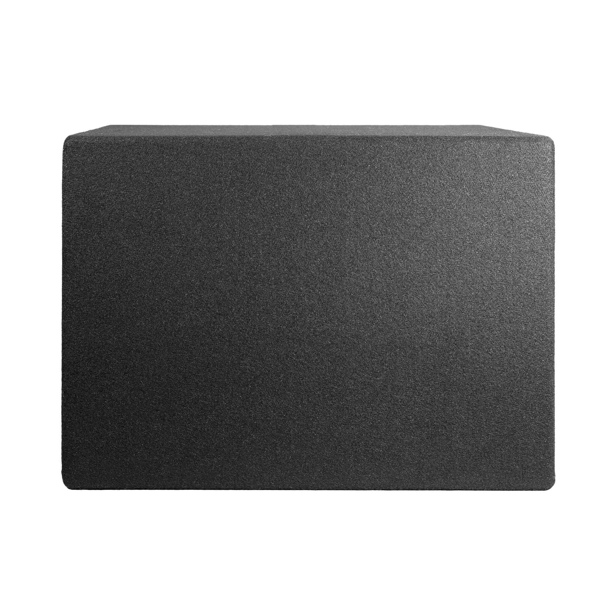 Alt View 5. QPower - QPower 12" Single Horn Ported Subwoofer Box Enclosure, 5/8" MDF, Black Carpet - BLACK.