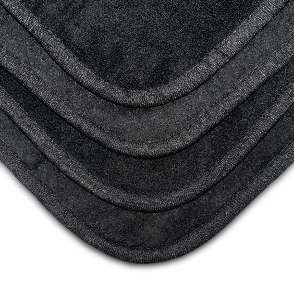 Alt View 2. Just Funky - Skyrim Dragon Emblem Lightweight Fleece Throw Blanket | 45 x 60 Inches - Black.