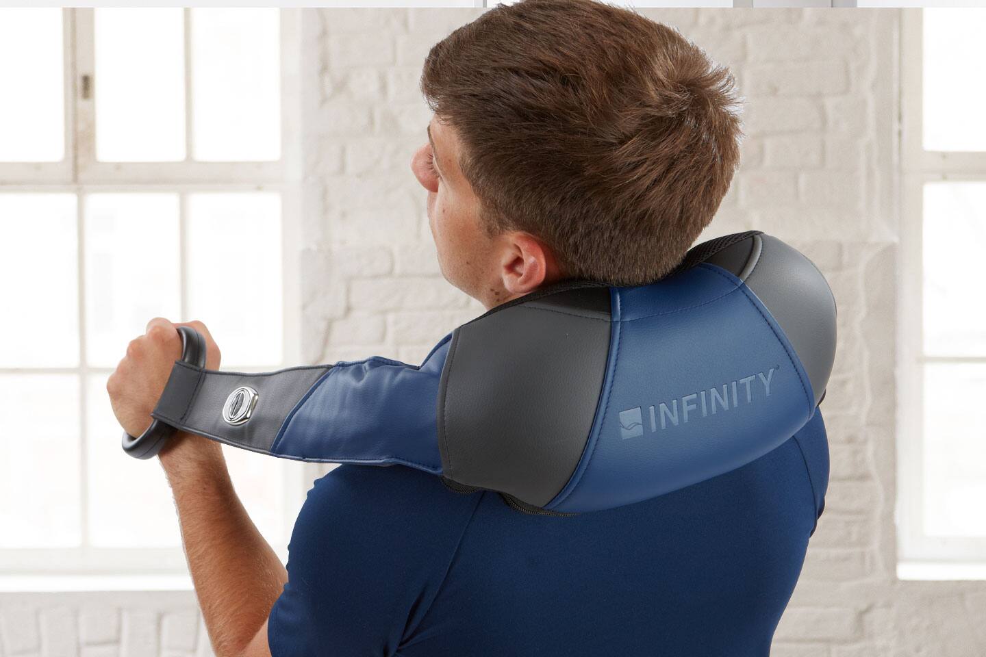 Alt View 13. Infinity - Cordless Neck and Back - Blue.