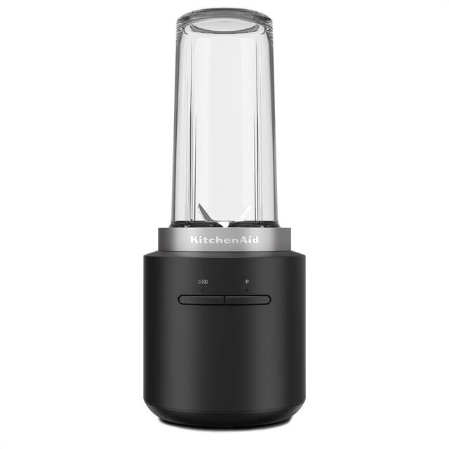 KitchenAid - Go Cordless 1-Speed 180W Battery-Powered Personal Blender - Black