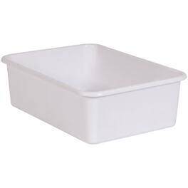 Teacher Created Resources - White Large Plastic Storage Bin