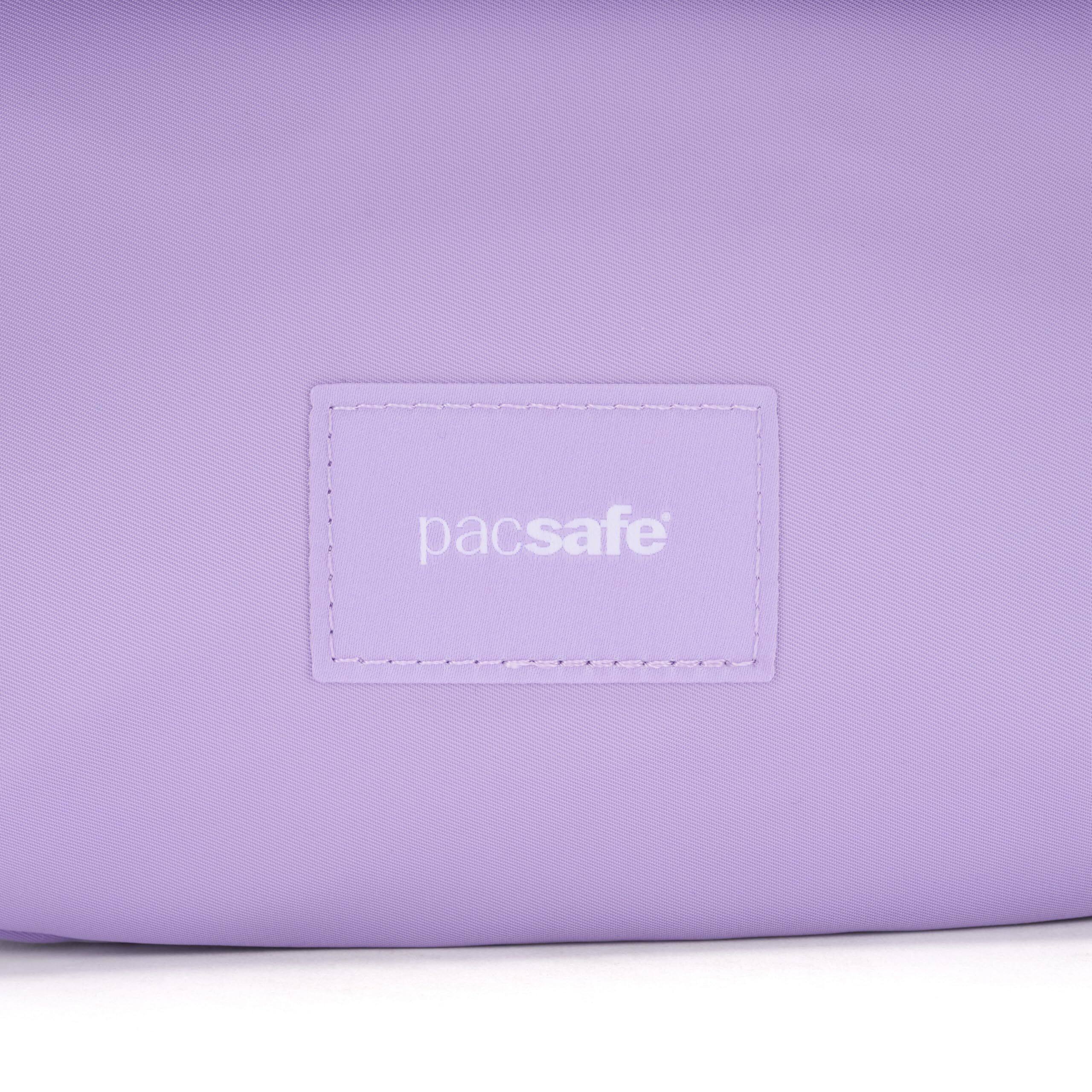 Back. Pacsafe - GO Saddle Crossbody - Lavender.