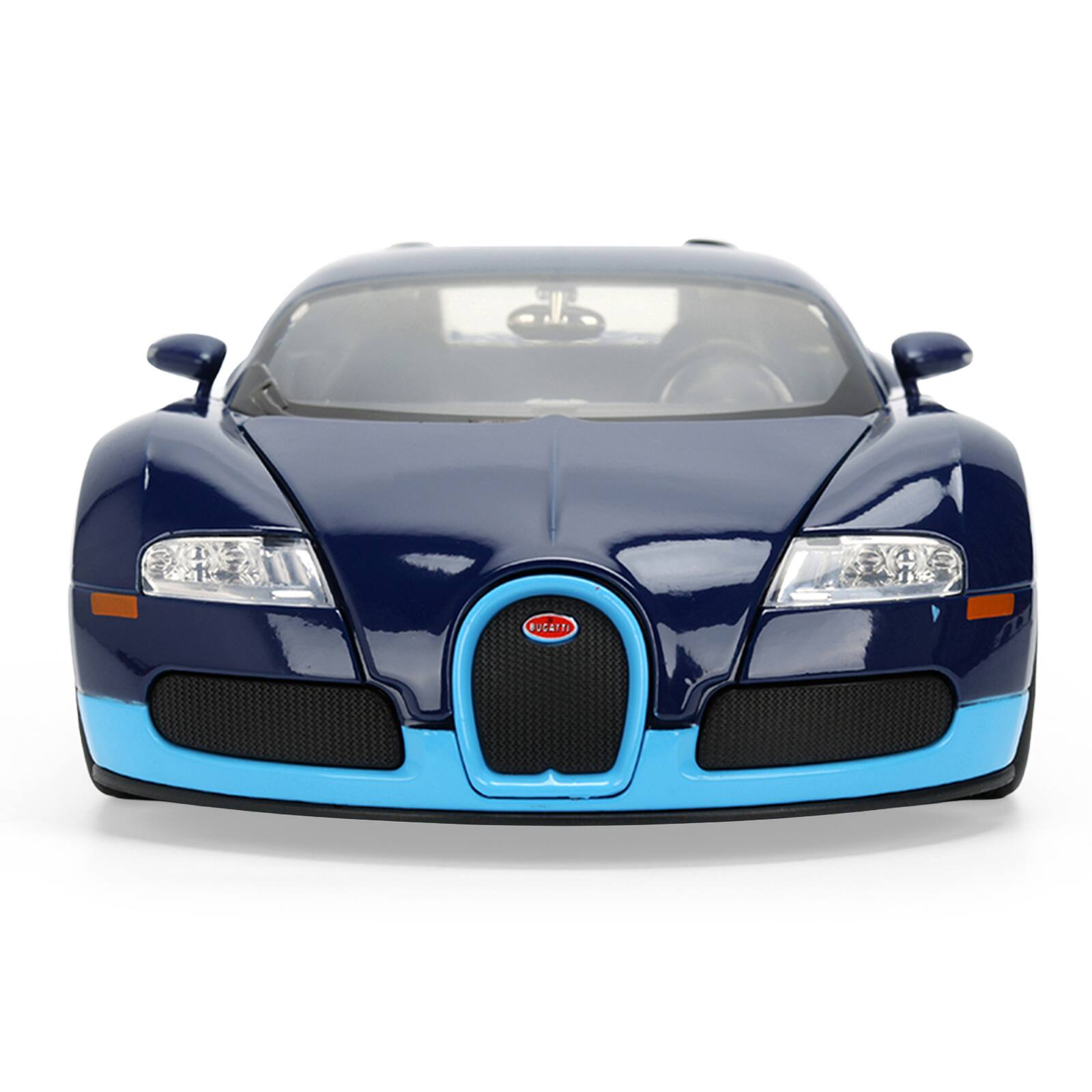 Alt View 5. Jada - 2011 Bugatti Veyron Dark Blue with Light Blue Accents "Hyper-Spec" Series 1/24 Diecast Model Car by Jada.
