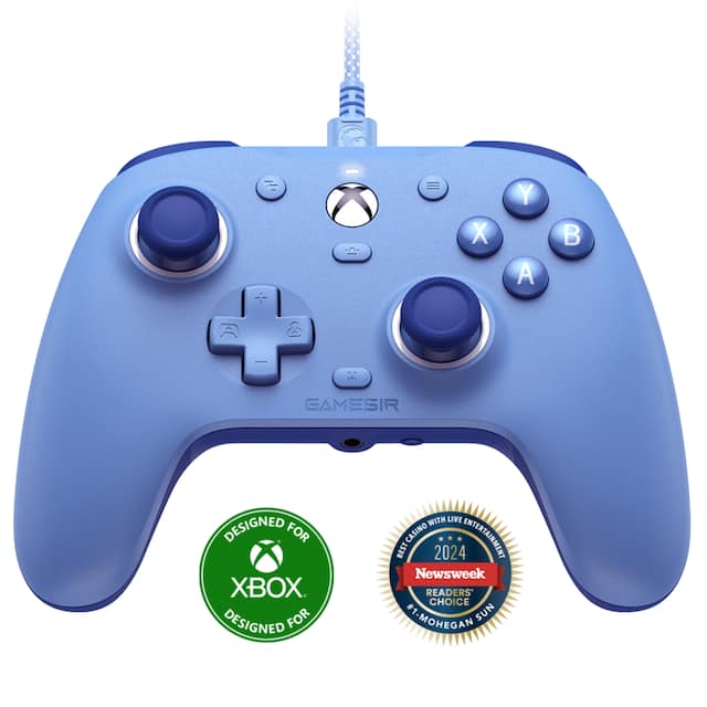 GameSir - G7 SE Wired Controller for Xbox Series X|S|One, Windows 10/11, Hall Effect Joysticks & Trigger, 3.5mm - Dynamic Blue