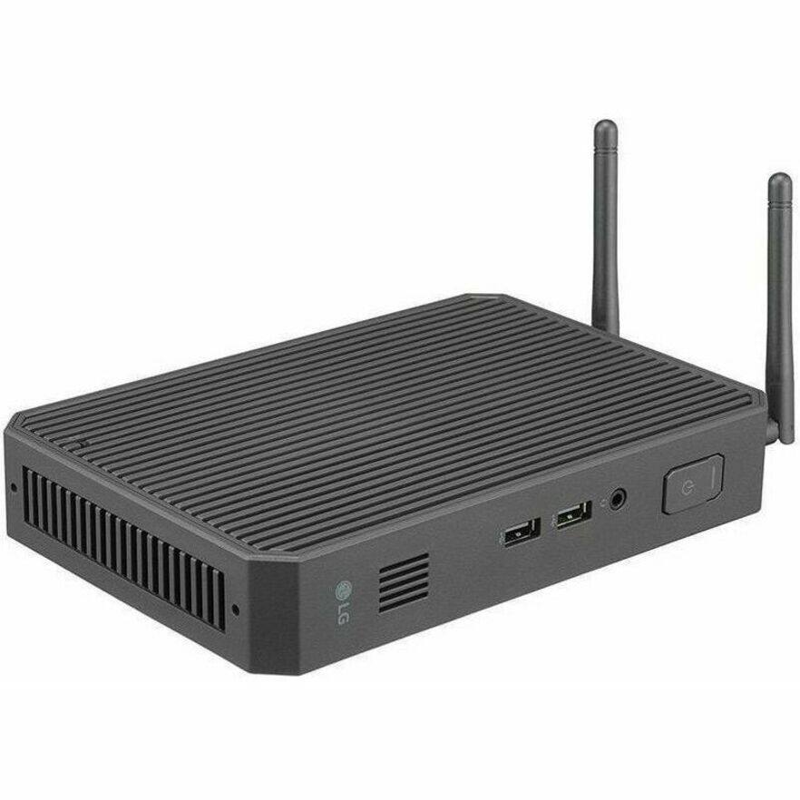 Alt View 1. LG - LG CQ601N-6P Thin Client - Intel Pentium N6005 Quad-core (4 Core) 2 GHz - 8 GB RAM - 16 GB Flash - Gigabit Ethernet - Black.