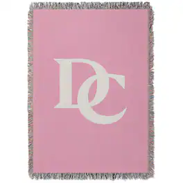 Chad & Jake - Davidson Wildcats Woven Blanket - Pink