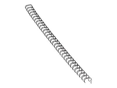 Alt View 1. Fellowes - 1/2" Metal Wire Binding Spine, 100 Sheet Capacity, 25/Pack - Black.