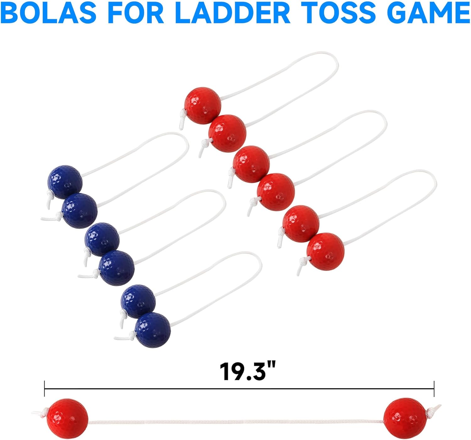 BOLAS FOR LADDER TOSS GAME  
19.3"