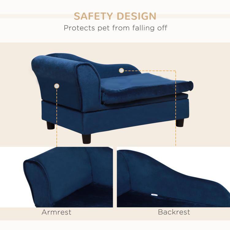 SAFETY DESIGN  
Protects pet from falling off  

Armrest  
Backrest