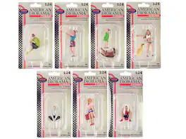 "Figure24 Series 1" 9 piece Figure Set for 1/24 Scale Models by American Diorama - Multi