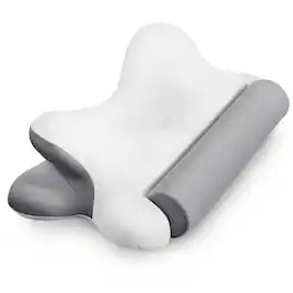 Anysun - Z5032 Cervical Neck Pillow, Cooling Ergonomic Memory Foam Pillows - White