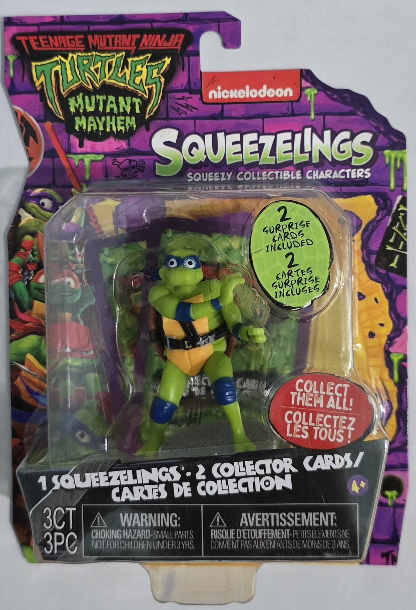 Teenage Mutant Ninja Turtles Mutant Mayhem Squeezelings Leonardo Set