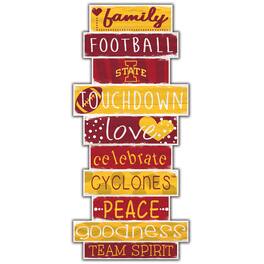 Fan Creations - Iowa State Cyclones 5'' x 24'' Celebrations Stack Sign - Multicolor