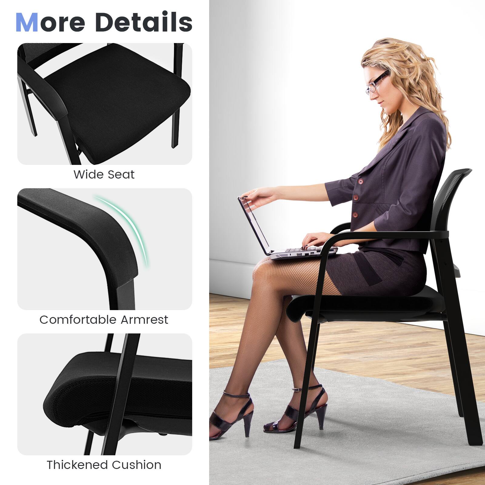 More Details

- Wide Seat
- Comfortable Armrest
- Thickened Cushion