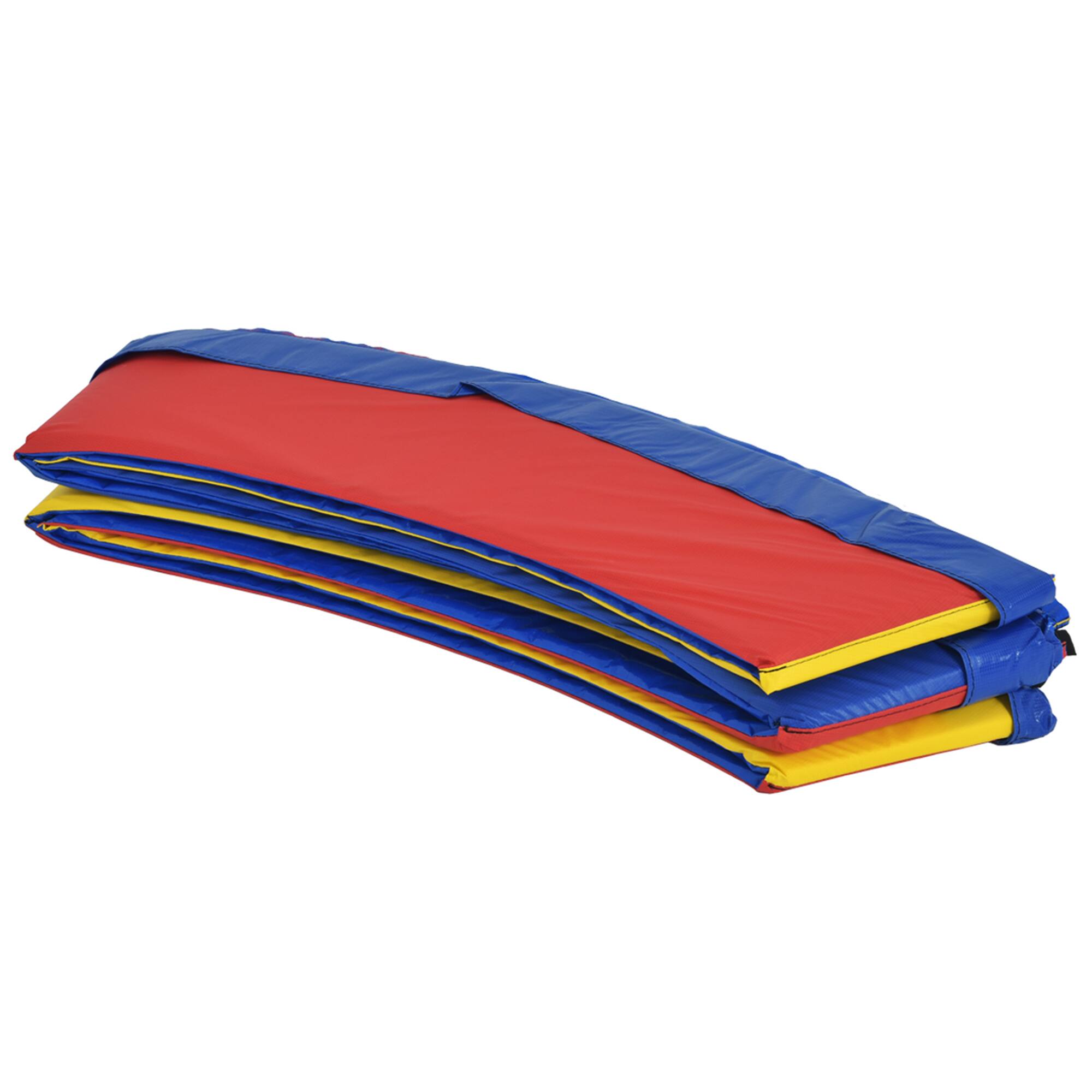 Alt View 9. Gymax - Gymax 10FT Trampoline Replacement Safety Pad Bounce Frame Waterproof Spring Cover - Red + Yellow + Blue.