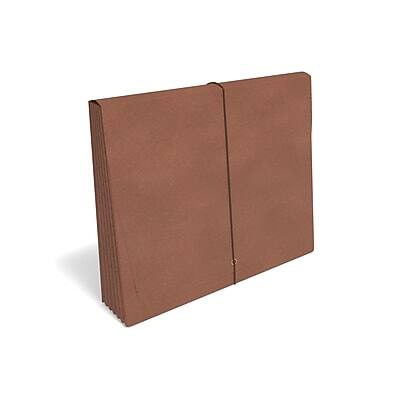 Alt View 1. Staples -  Reinforced Expanding Wallet, Elastic Closure, Letter Size, Brown, 10/Box  - Brown.