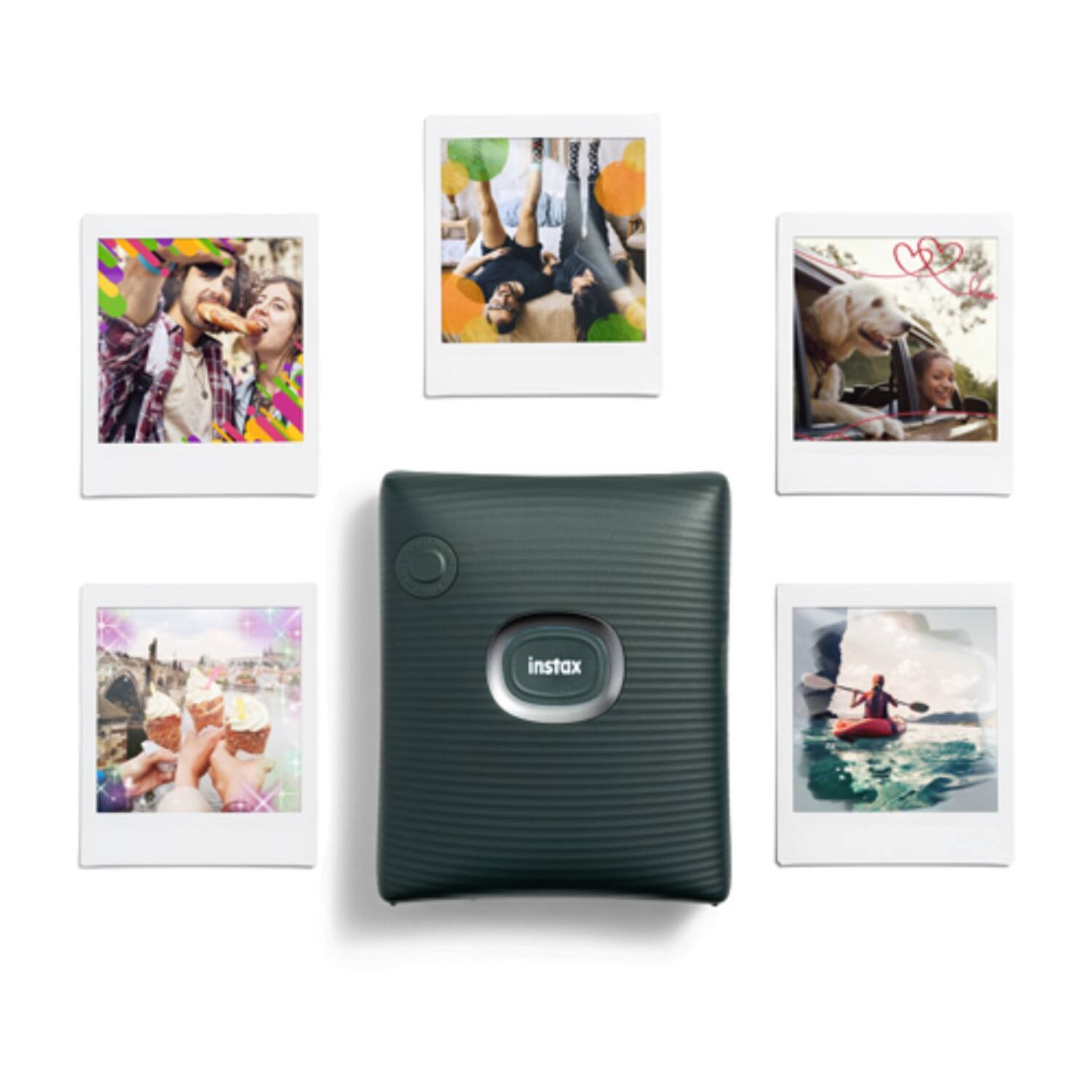 Alt View 12. Fujifilm - instax SQUARE Link Smartphone Printer - Midnight Green.